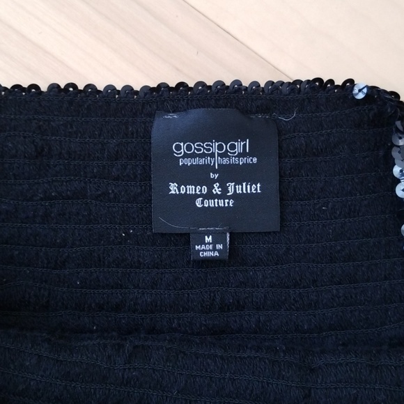 BLACK SEQUIN SKIRT - Picture 6 of 6